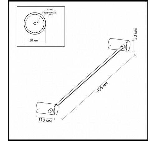 Настенный светильник Odeon Light Dalia 4395/8WL