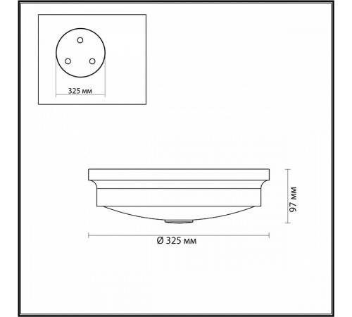 Потолочный светильник Odeon Light 4825/3C