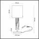 Настольная лампа Odeon Light Nicole 4886/1T