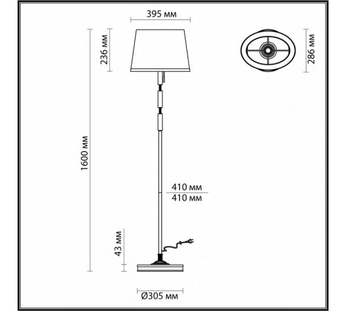 Торшер Odeon Light London 4887/1F