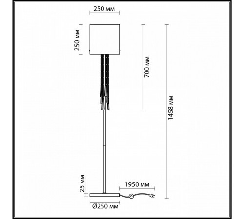 Торшер Odeon Light Nicole 4890/1F УЦ