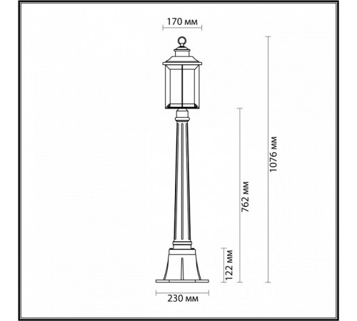 Уличный светильник Odeon Light Mavret 4961/1F Уличный светильник Odeon Light Mavret 4961/1F