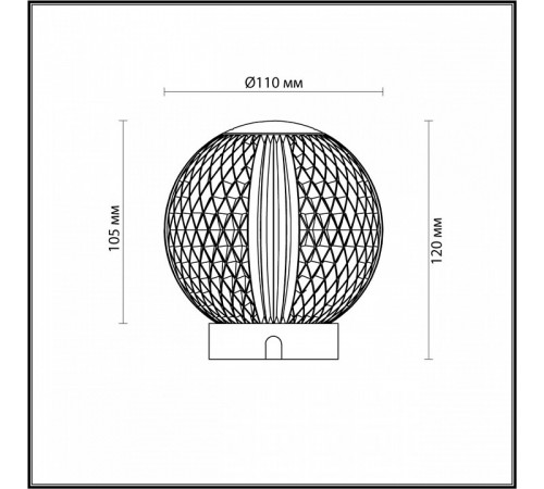Настольная лампа Odeon Light Crystal 5007/2TL Настольная лампа Odeon Light Crystal 5007/2TL