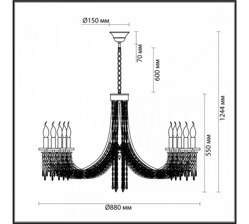 Подвесная люстра Odeon Light Capel 5063/10 Подвесная люстра Odeon Light Capel 5063/10