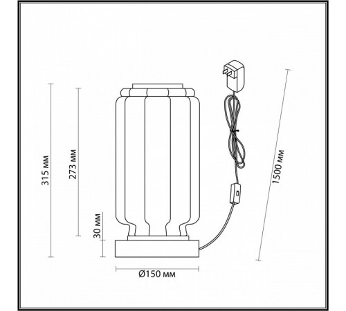 Настольная лампа Odeon Light Jam 5408/10TL Настольная лампа Odeon Light Jam 5408/10TL
