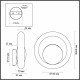 Настенный светильник Odeon Light Hightech Saturn 5443/1W