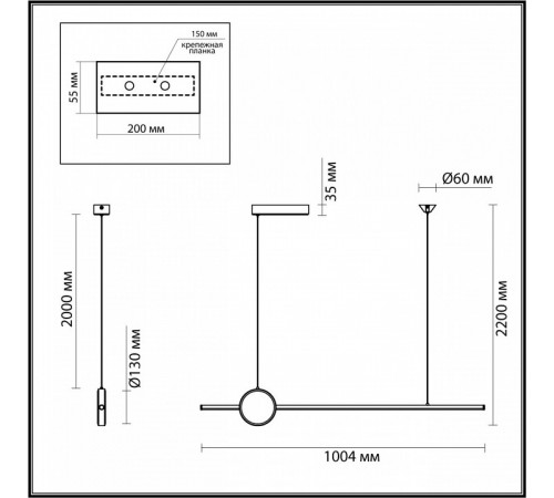 Подвесной светильник Odeon Light Stilo 6601/30L Подвесной светильник Odeon Light Stilo 6601/30L