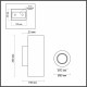 Настенный светильник Odeon Light Travertino 6625/2W
