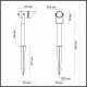 Грунтовый светильник Odeon Light Stima 6648/6GL