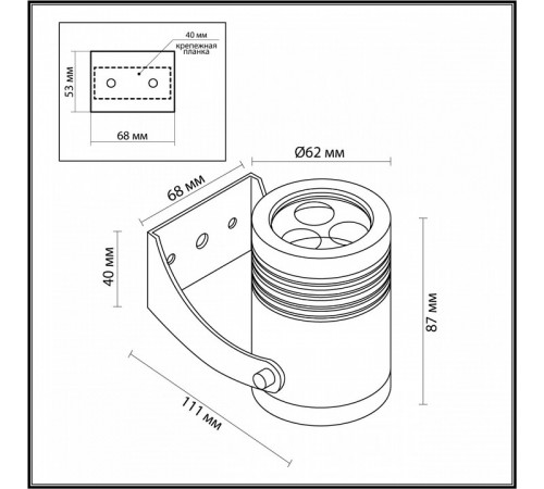 Архитектурный светильник Odeon Light Nature Stima 6648/6WA3