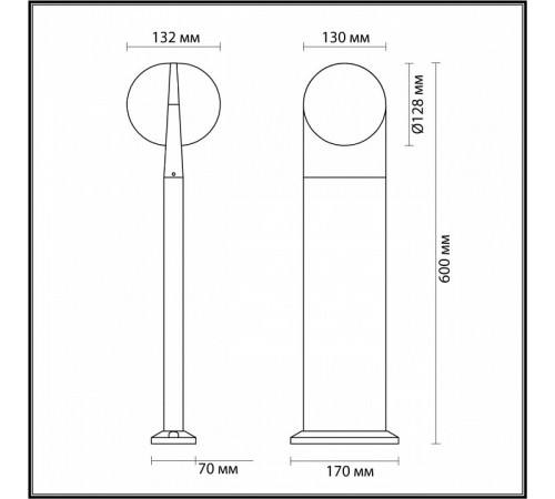 Ландшафтный светильник Odeon Light Tilda 6652/12GL Ландшафтный светильник Odeon Light Tilda 6652/12GL