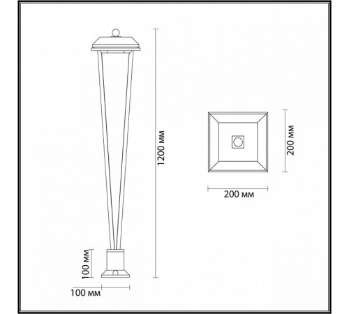 Ландшафтный светильник Odeon Light Nature Bearitz 6655/12GA3 Ландшафтный светильник Odeon Light Nature Bearitz 6655/12GA3