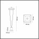 Ландшафтный светильник Odeon Light Nature Bearitz 6655/12GL3