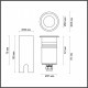 Грунтовый встраиваемый светильник Odeon Light Nature Ingro 6660/1GL3