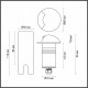 Грунтовый светильник Odeon Light Nature Wald 6662/3GL3