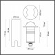 Грунтовый светильник Odeon Light Wald 6662/2GL