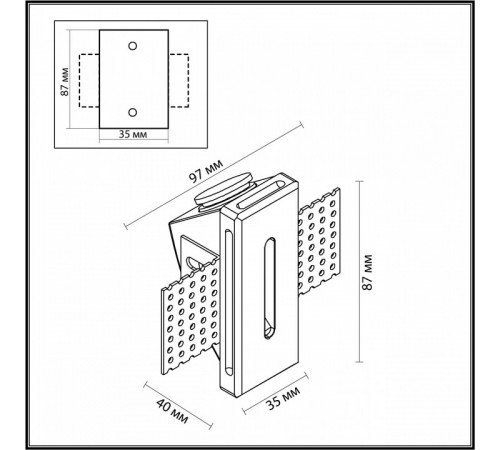 Подсветка для лестниц и ступеней Odeon Light Gips 7082/3WL Подсветка для лестниц и ступеней Odeon Light Gips 7082/3WL