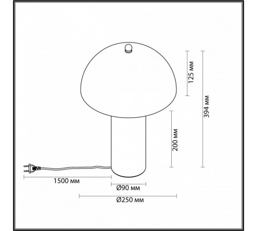 Настольная лампа Odeon Light Rufina 7088/2T