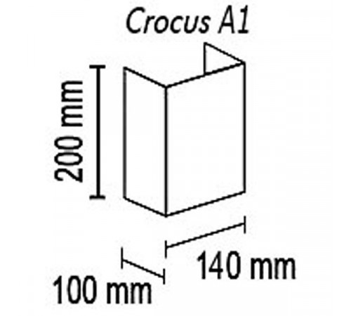 Настенный светильник TopDecor Crocus Glade A1 10 09g