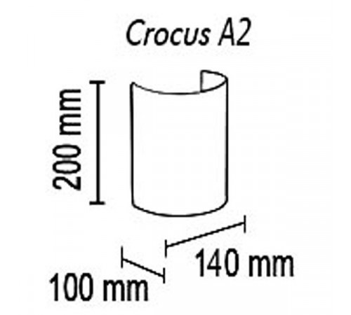 Настенный светильник TopDecor Crocus Glade A2 10 334g