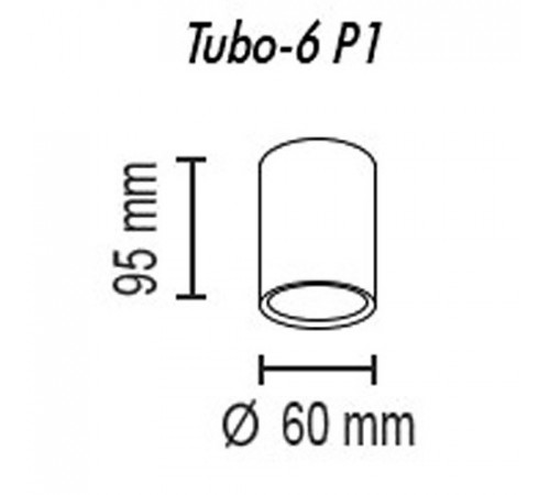 Накладной светильник TopDecor Tubo6 P1 27 Накладной светильник TopDecor Tubo6 P1 27