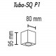 Накладной светильник TopDecor Tubo8 SQ P1 25