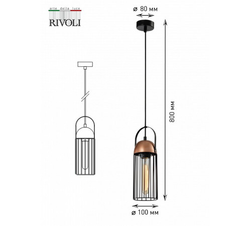 Подвесной светильник Rivoli Anemon 5062-201 Б0047359