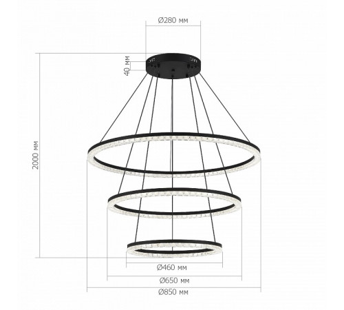 Каскадная люстра ST Luce Euclidics SL1018.403.03 Каскадная люстра ST Luce Euclidics SL1018.403.03
