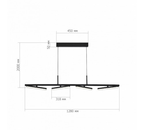 Подвесная люстра ST Luce Euclidics SL1018.403.04 Подвесная люстра ST Luce Euclidics SL1018.403.04
