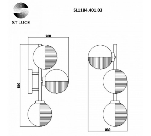 Бра ST Luce Todo SL1184.401.03 Бра ST Luce Todo SL1184.401.03