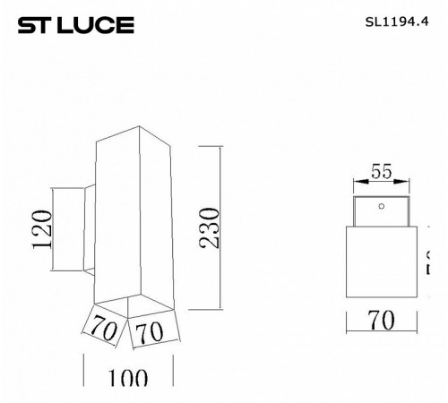 Настенный светильник ST Luce Earthy SL1194.401.01