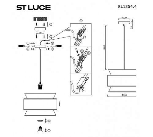 Подвесной светильник ST Luce Jackie SL1354.403.01