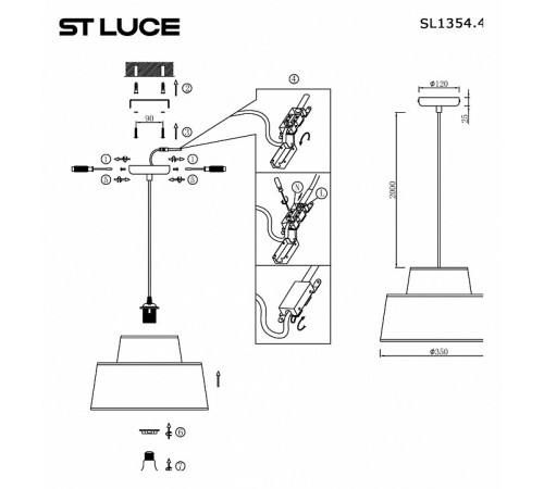 Подвесной светильник ST Luce Jackie SL1354.423.01