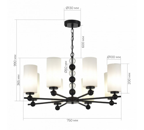 Подвесная люстра ST Luce Aurora SL2003.403.08