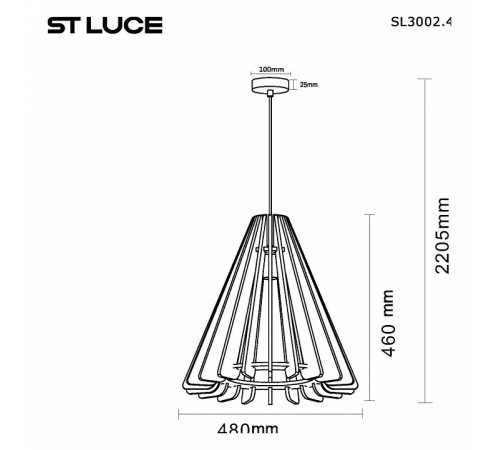Подвесной светильник ST Luce Sentito SL3002.403.01 Подвесной светильник ST Luce Sentito SL3002.403.01