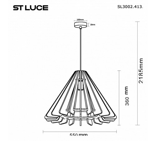 Подвесной светильник ST Luce Sentito SL3002.413.01 Подвесной светильник ST Luce Sentito SL3002.413.01