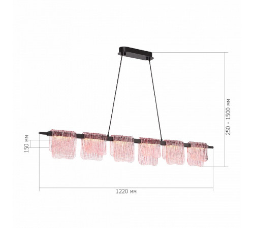 Подвесная люстра ST Luce Voile SL6021.403.36 Подвесная люстра ST Luce Voile SL6021.403.36