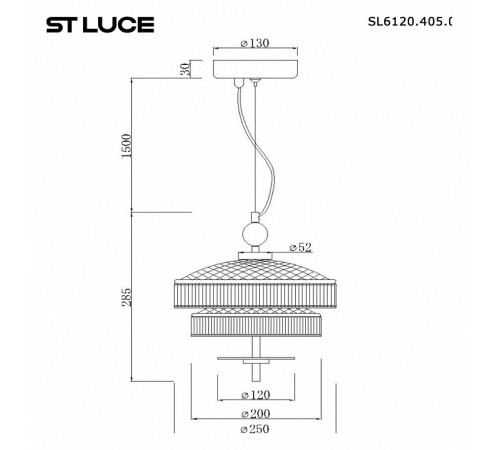 Подвесной светильник ST Luce Oriental SL6122.303.01 Подвесной светильник ST Luce Oriental SL6122.303.01