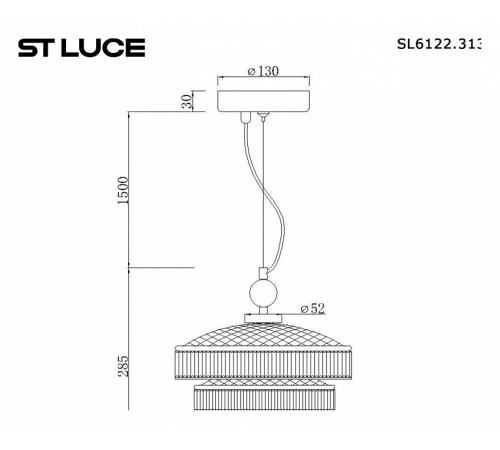 Подвесной светильник ST Luce Oriental SL6122.313.01 Подвесной светильник ST Luce Oriental SL6122.313.01