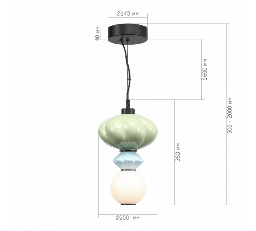Подвесной светильник ST Luce Florentini SL6134.403.01