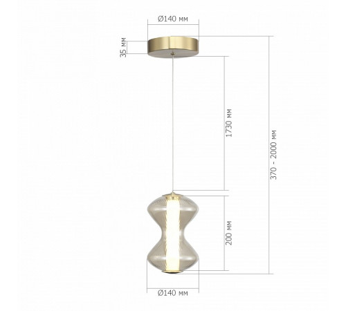 Подвесной светильник ST Luce Spine SL6136.203.01 Подвесной светильник ST Luce Spine SL6136.203.01