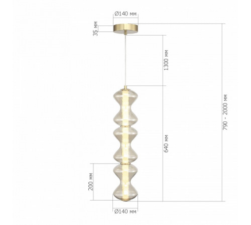 Подвесной светильник ST Luce Spine SL6136.213.01 Подвесной светильник ST Luce Spine SL6136.213.01