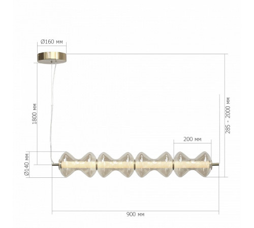 Подвесной светильник ST Luce Spine SL6136.223.01 Подвесной светильник ST Luce Spine SL6136.223.01