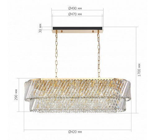Подвесная люстра ST Luce Ritz SL6138.303.12