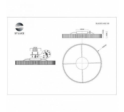 Потолочная люстра ST Luce Estense SL6203.402.50