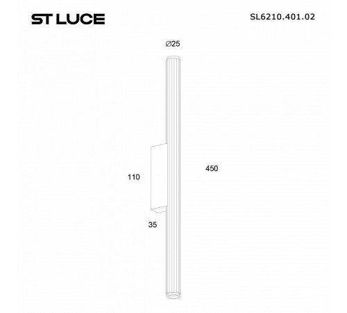 Настенный светильник ST Luce Lilt SL6210.401.02