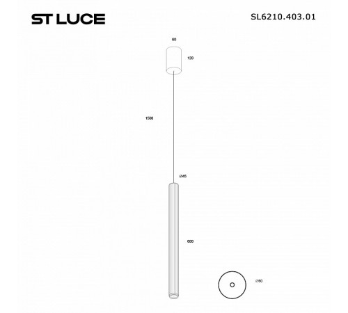 Подвесной светильник ST Luce Lilt SL6210.403.01 Подвесной светильник ST Luce Lilt SL6210.403.01
