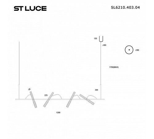 Подвесной светильник ST Luce Lilt SL6210.403.04 Подвесной светильник ST Luce Lilt SL6210.403.04