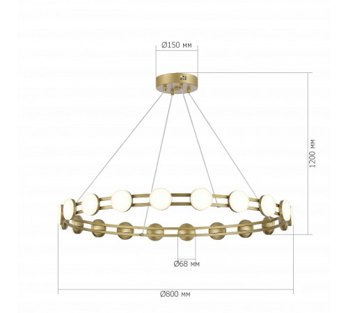 Подвесная люстра ST Luce Monro SL6610.203.20