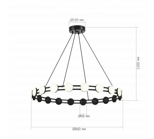 Подвесная люстра ST Luce Monro SL6610.403.20